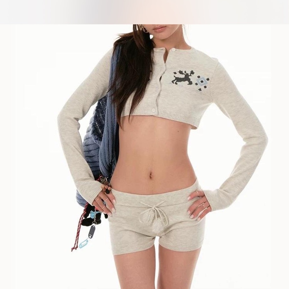 Gray sweater set